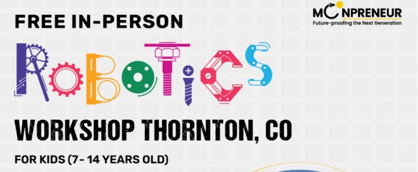 In-person Free Robotics Workshop in Thornton, CO by Moonpreneur