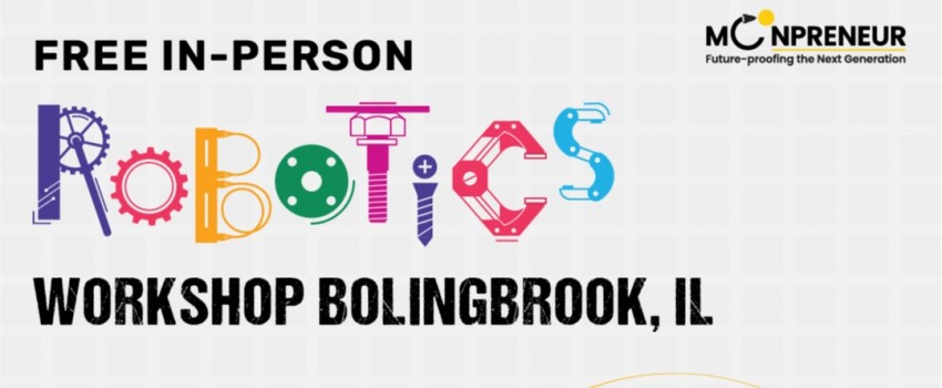 In-person Free Robotics Workshop in Bolingbrook, IL by Moonpreneur