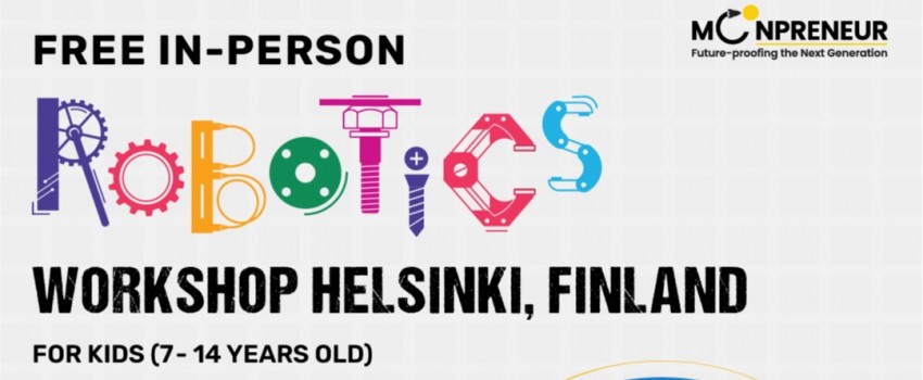 In-person Free Robotics Workshop in Helsinki, Finland by Moonpreneur