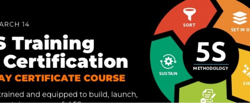 Lean 5S Certificate Training - 1 Day Workshop (Nanaimo)