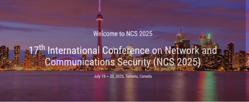17th International Conference on Network and Communications Security (NCS 2025)