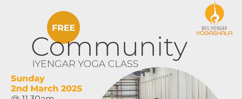 Free Community Iyengar Yoga Class