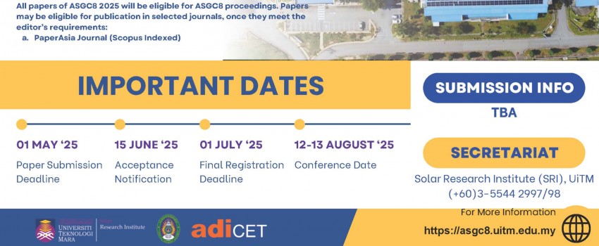 8th ASEAN Smart Grid Congress (ASGC8)