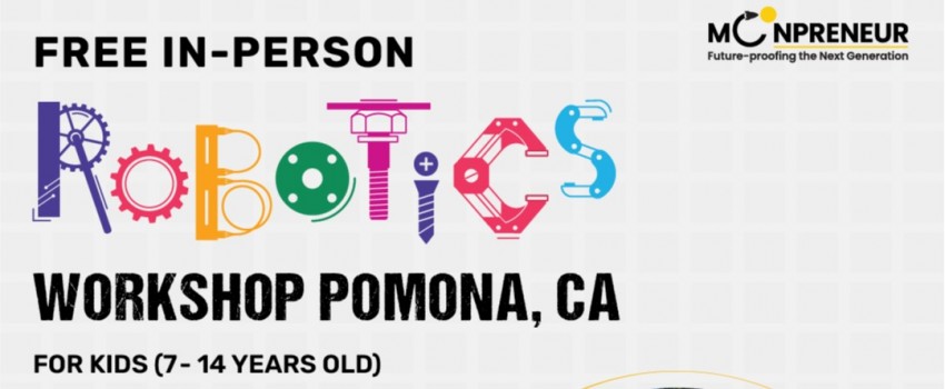In-person Free Robotics Workshop in Pomona, CA by Moonpreneur