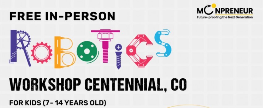 In-person Free Robotics Workshop in Centennial, CO by Moonpreneur