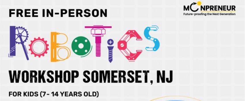 In-person Free Robotics Workshop in Somerset, NJ  by Moonpreneur