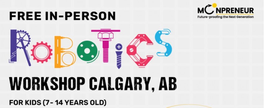 In-person Free Robotics Workshop in Calgary, AB by Moonpreneur