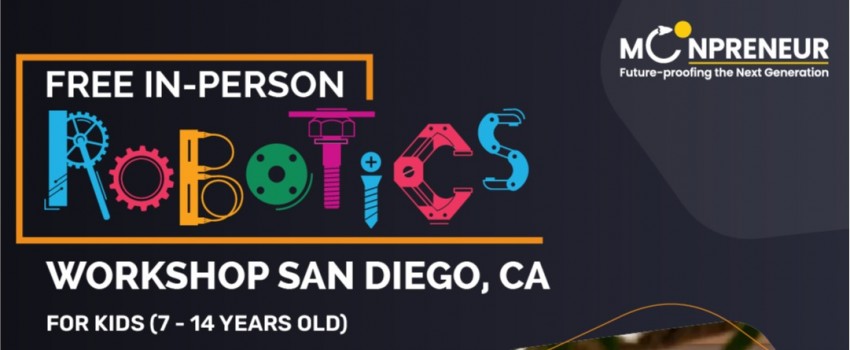  In-person Free Robotics Workshop in San Diego, CA by Moonpreneur