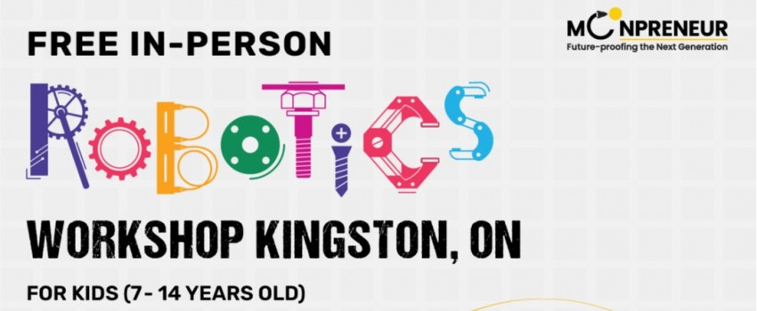 In-person Free Robotics Workshop in Kingston, ON by Moonpreneur