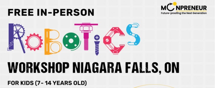  In-person Free Robotics Workshop in Niagara Falls, ON by Moonpreneur
