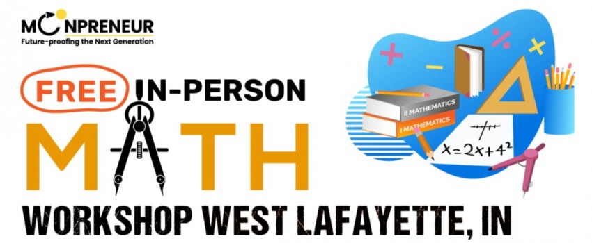 In-person Free Math Workshop For Kids at West Lafayette, IN (Grade 2nd-8th)