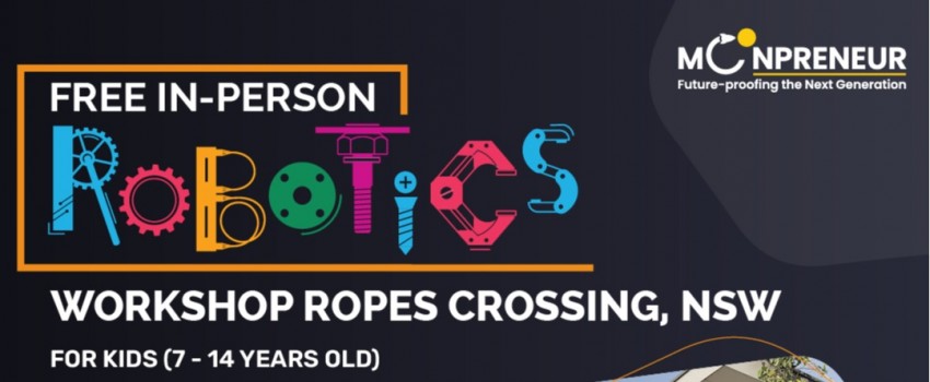  In-person Free Robotics Workshop in Ropes Crossing, NSW by Moonpreneur
