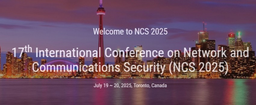 17th International Conference on Network and Communications Security (NCS 2025)