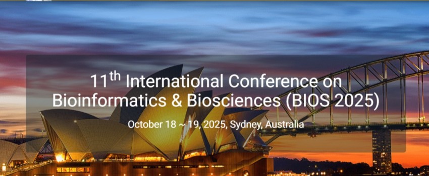 11th International Conference on Bioinformatics & Biosciences (BIOS 2025)