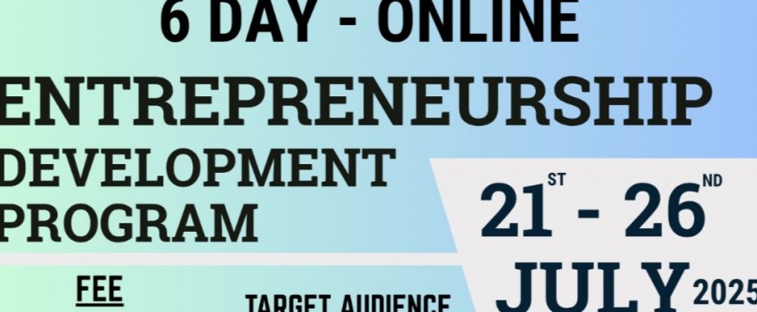 Invitation to Participate in 6-Day Online Entrepreneurship Development Program – COWE Telangana in collaboration with SIDBI