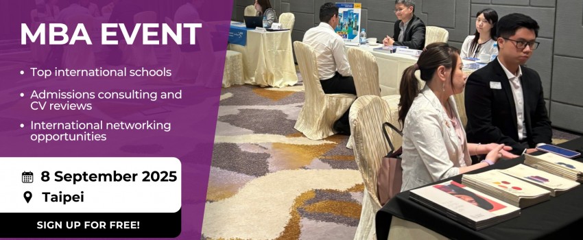 Discover One-to-One MBA Opportunities in Taipei on 8 September