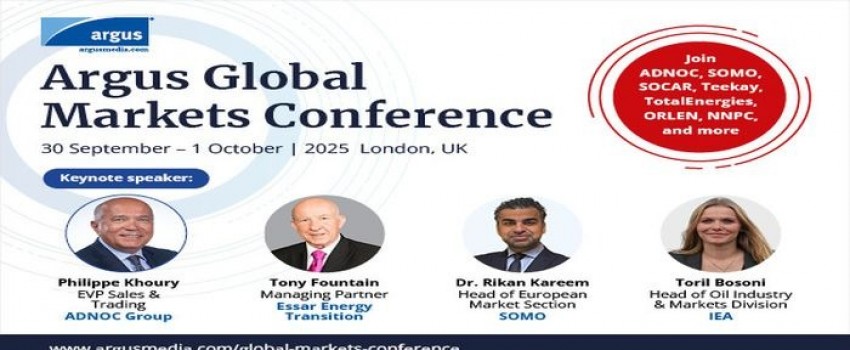 Argus Global Markets Conference | 30 September - 1 October 2025 | London, UK