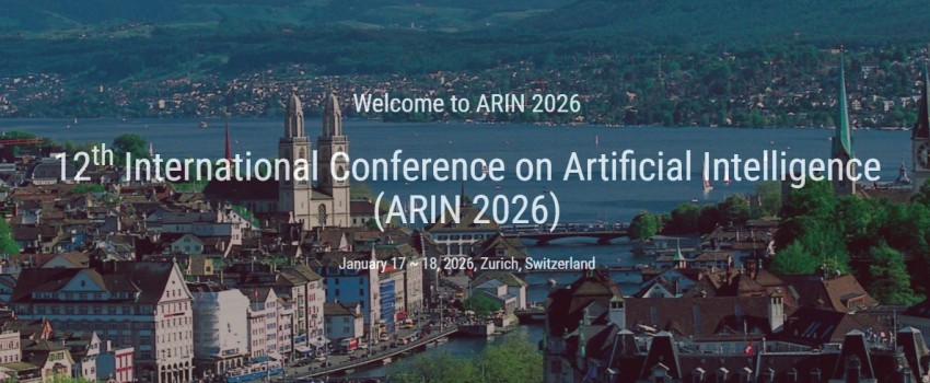 12th International Conference on Artificial Intelligence (ARIN 2026)