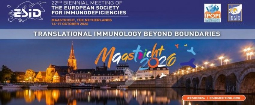 ESID 2026: 22nd Biennial Meeting of the European Society for Immunodeficiencies