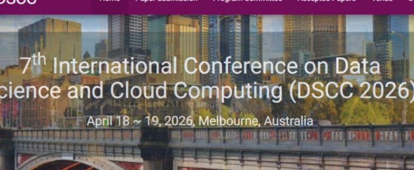 7th International Conference on Data Science and Cloud Computing (DSCC 2026)