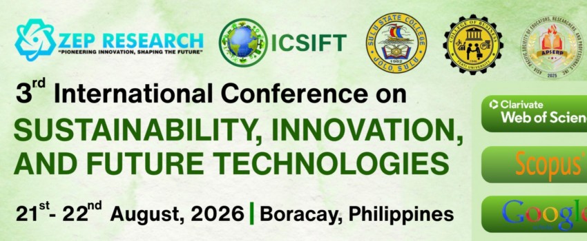 3rd International Conference on Sustainability, Innovation, and Future Technologies