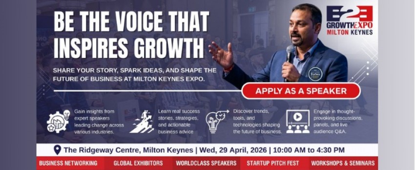 Milton Keynes B2B Growth Expo 2026 | Become A Speakers At Premier B2B Show