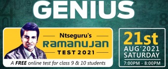 FREE Ramanujan Test 2021- NTSEguru