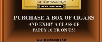 Come To Pappy! Enjoy A Glass of Pappy 10 Year On Us With A Purchase