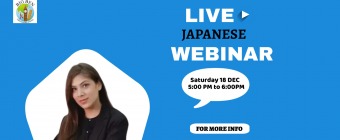 Live japanese Webinar on 18 December