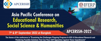 Asia Pacific Conference on Educational Research, Social Science and Humanities