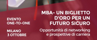 Assicurati il futuro con Access MBA. Milano, il 3 ottobre