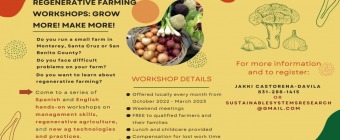 REGENERATIVE FARMING WORKSHOPS: GROW MORE! MAKE MORE!