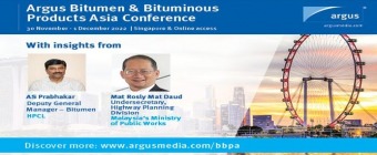 Argus Bitumen and Bituminous Products Asia Conference, 30 Nov - 1 Dec 2022 | Singapore | Hybrid event