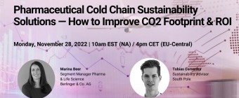 Webinar - Pharmaceutical Cold Chain Sustainability Solutions — How to Improve CO2 Footprint & ROI