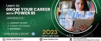 Power BI Program  Free orientation In Lahore By Nexskill