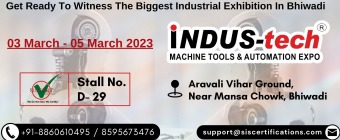 Indus Tech Machine Tools & Automation Expo 2023 Bhiwadi