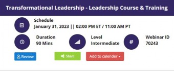 Transformational Leadership - Leadership Course & Training