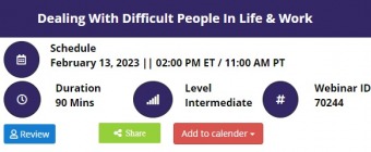 Dealing With Difficult People In Life & Work