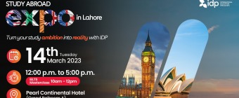 Join IDP Study Abroad Expo in Lahore
