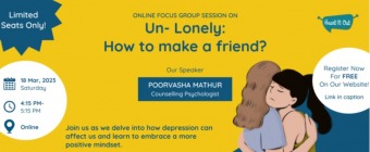 Un- Lonely: How to make a friend? | Online Mental Health Event 2023 | Heart It Out