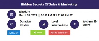 Hidden Secrets Of Sales & Marketing