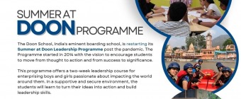 Summer at Doon Leadership Programme - An Event by The Doon School