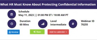 What HR Must Know About Protecting Confidential Information