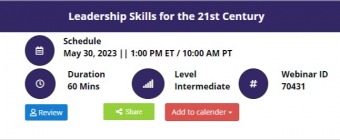 Leadership Skills for the 21st Century