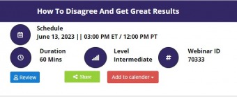 How To Disagree And Get Great Results