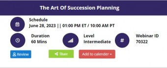 The Art Of Succession Planning