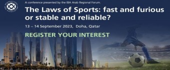 The Laws of Sports: fast and furious or stable and reliable? - 13-14 Sept, Doha