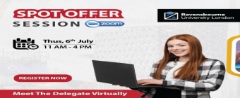 Virtual Spot Offer Session with Ravensbourne University London!