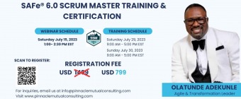 SAFe® 6.0 Scrum Master Free Webinar 2023