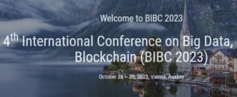 4th International Conference on Big Data, IOT and Block chain (BIBC 2023)